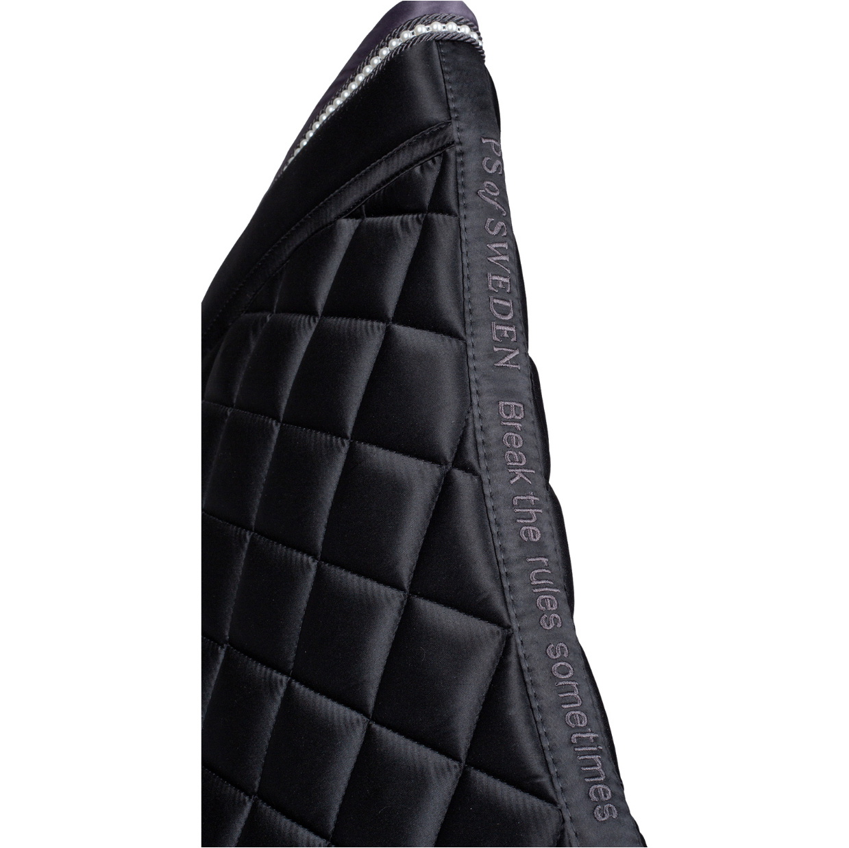 2025 PS Of Sweden Perle Monogramme Dressage Tapis De Selle 1110-155-990 - Black